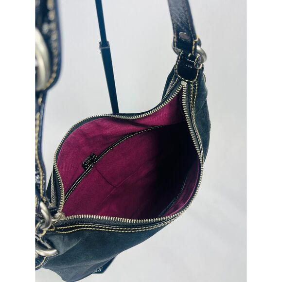 The Sak Black Suede Hobo Shoulder Bag - Picture 6 of 13